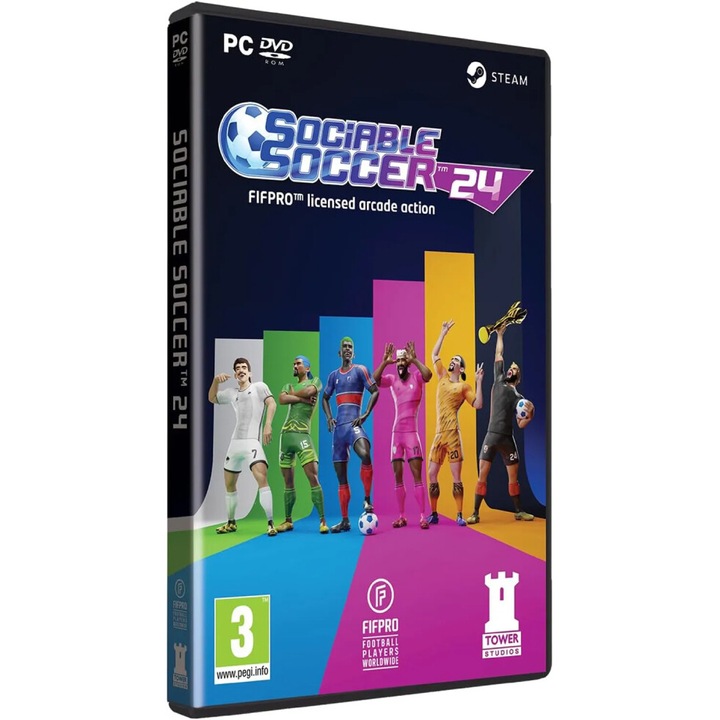 Игра TOWER STUDIOS Sociable Soccer 24, за PC Електронна доставка