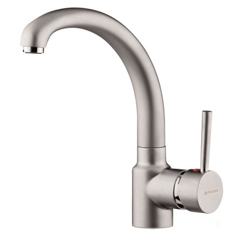 Baterie bucatarie Pyramis ARMONICA, monocomanda, finisaj satinat Baterie bucatarie Pyramis ARMONICA, monocomanda, finisaj satinat