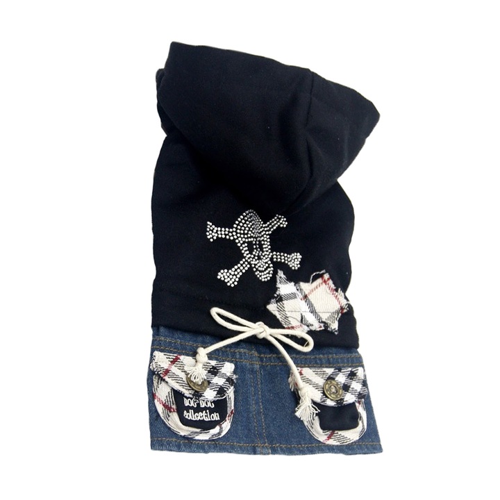 Hanorac Dog Dog Collection, S360, 20 cm, Negru