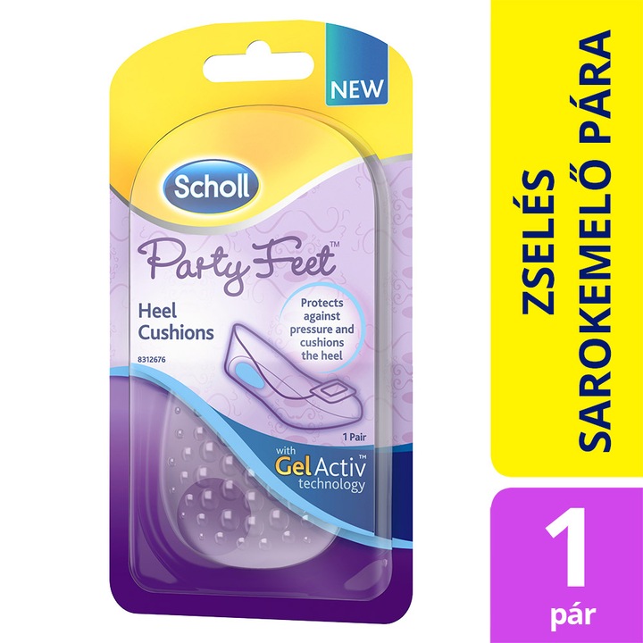 Scholl Party Feet zselés sarokemelő párna talpbetét