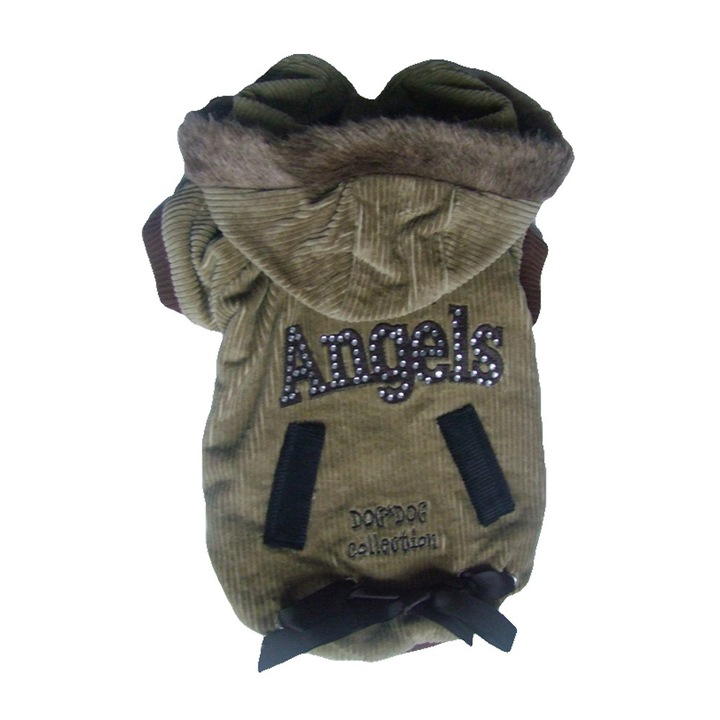 Geaca Dog Dog Collection, S407, 40 cm, Maro