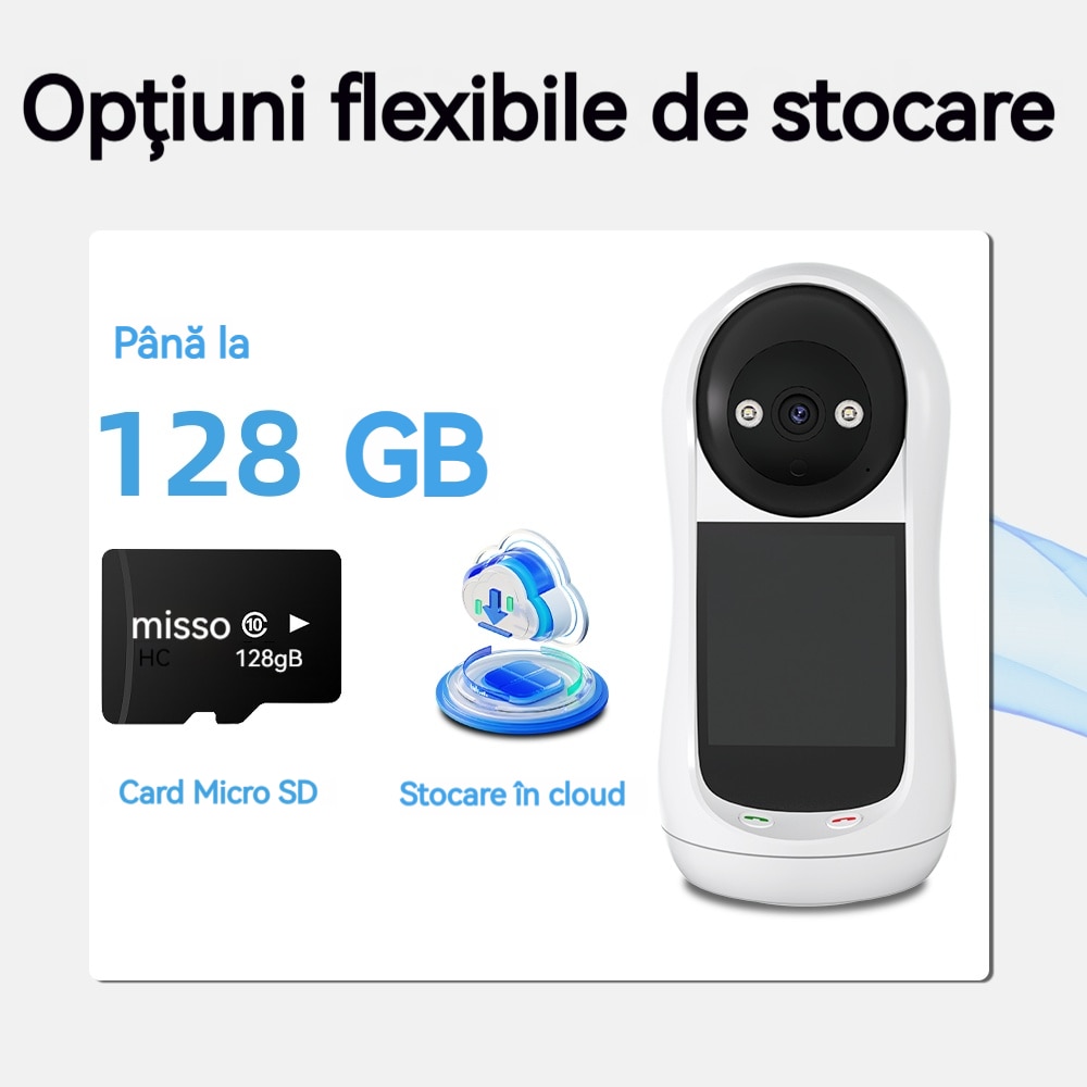 Camera de supraveghere interior DISCERNMENT V5, 4MP, WiFi, Pan/Tilt ...