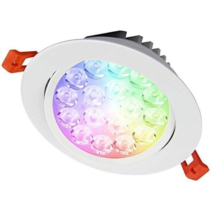 Spot LED Miboxer 9W RGB+CCT 780lm 85lm/W 2700K~6500K, 16 milioane de culori intensitatea luminii ajustabila, control de la distanta 30m 2.4GHz