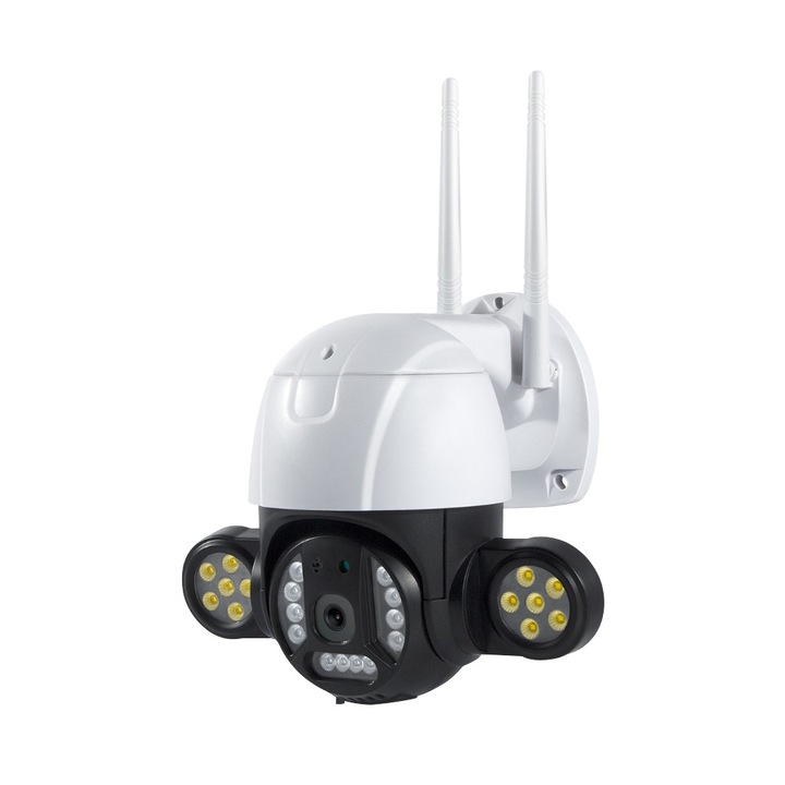 Camera de Supraveghere video exterior 5MP cu 24 de leduri, intelligent tracking, WIFI SI LAN Micro SD, Interior si Exterior