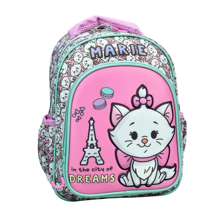Disney Marie cica hátizsák, rózsaszín 30 cm