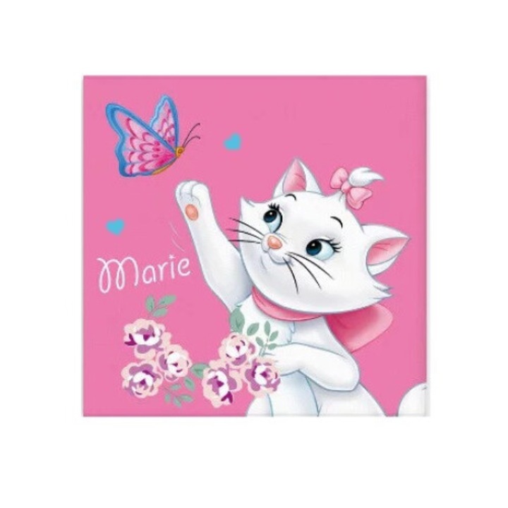 Кърпа за ръце с изображение на котка Disney Marie, розова 30x30 см