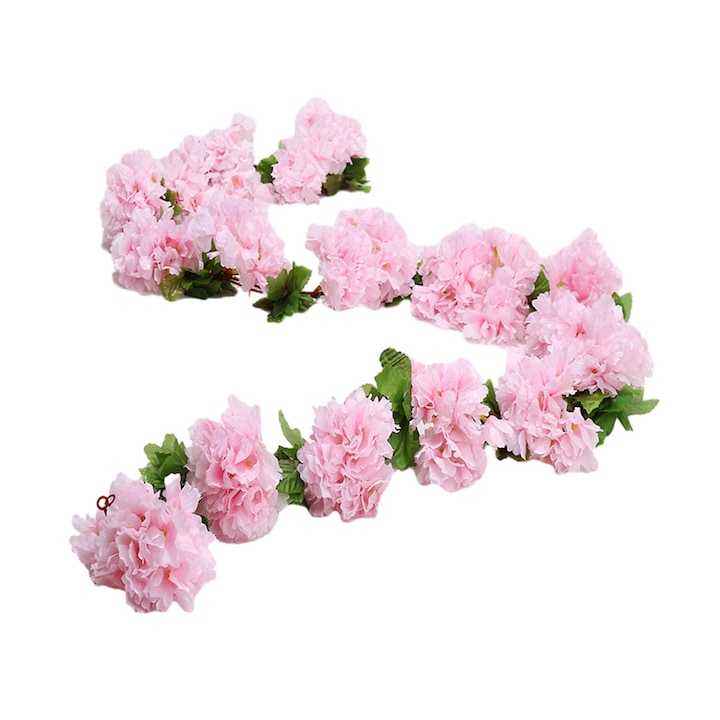 HERUSI műrózsa girland, 4 db-os szett, többszínű, 2x1m