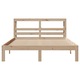 Cadru de pat cu tablie vidaXL, 140x190 cm, lemn masiv pin, 22.15 kg 3306039