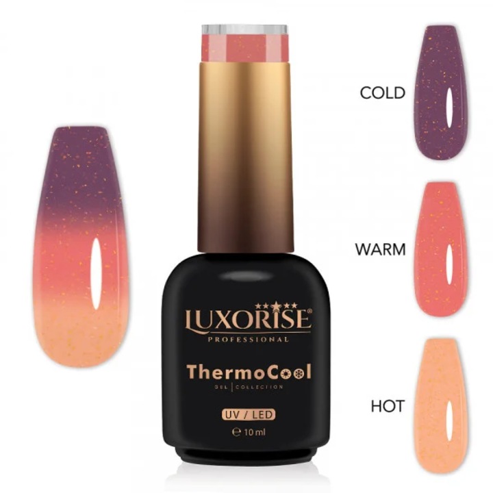 Полуперманентен термо лак за нокти 3 цвята LUXORISE ThermoCool - Sunset Enigma 10 ml