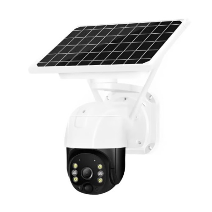 WiFi térfigyelő kamera napelemmel 5MP Full HD, fehér