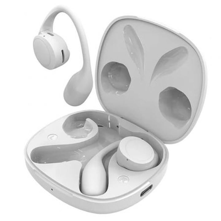 Casti PC Krom, NXKROMKOPA71WH, alb-negru, cu microfon, 50mm, 2m cablu