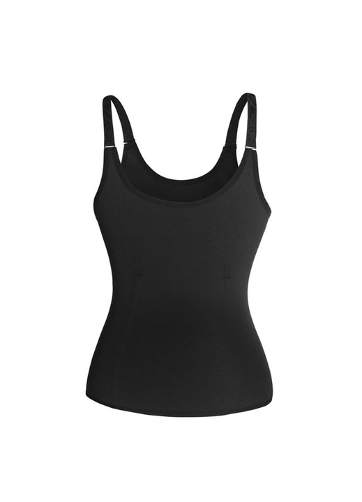 Корсет под бюст за жени longziming, Полиестер, мултифункционален, черен, L