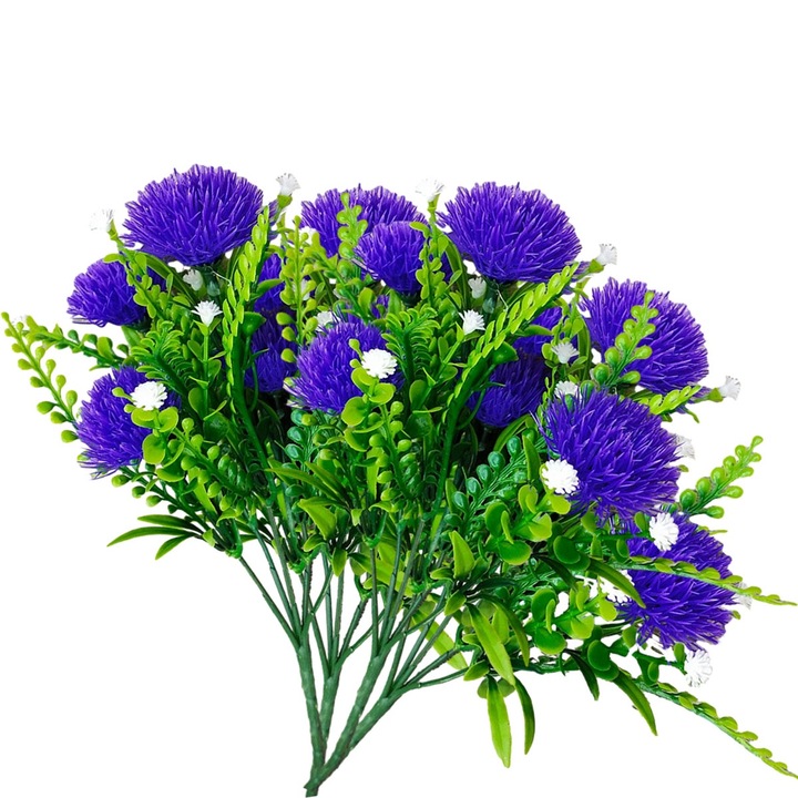 Set 4 Plante Artificiale Papadie, Zeaicos, 34cm, multicolor