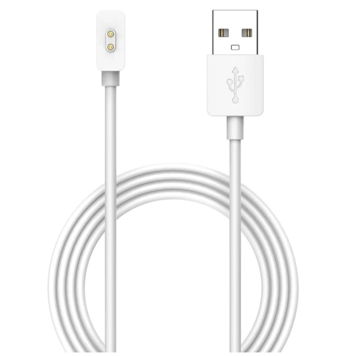 Cablu de incarcare Muller, cu Plug 2 pini, compatibil cu smartwatch Xiaomi Miband 8 miband 8 pro, Alb