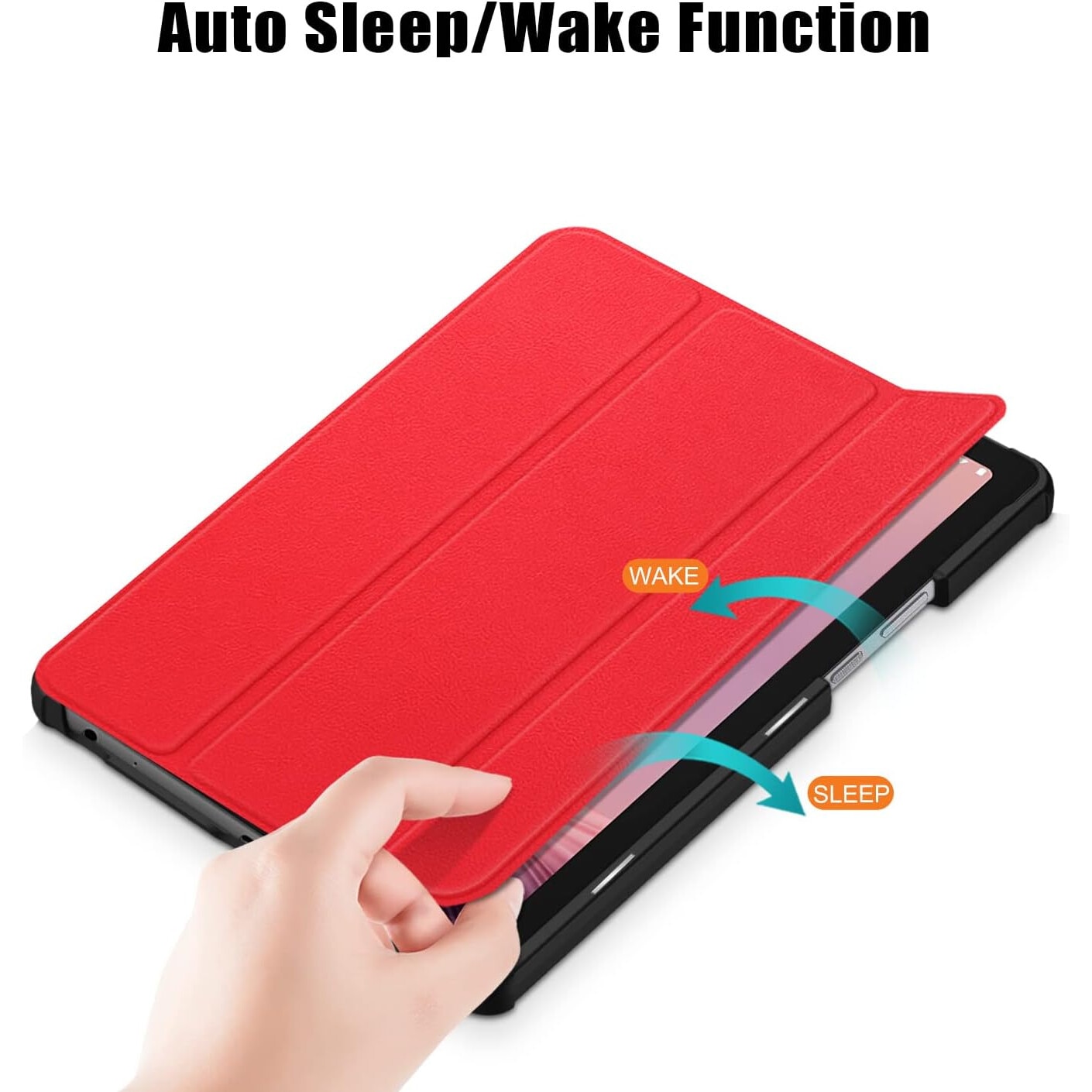 Husa pentru tableta Realme Pad 10.4 inch, Sigloo, Model Red