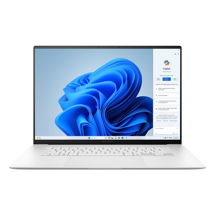 Asus ZenBook S16 UM5606WA-RK260W 16" OLED 120Hz 400nits laptop, AMD Ryzen AI 9 HX370, 32GB, 2TB SSD, AMD Radeon 890M Graphics,Windows 11 Home, Magyar billentyűzet, Ezüst