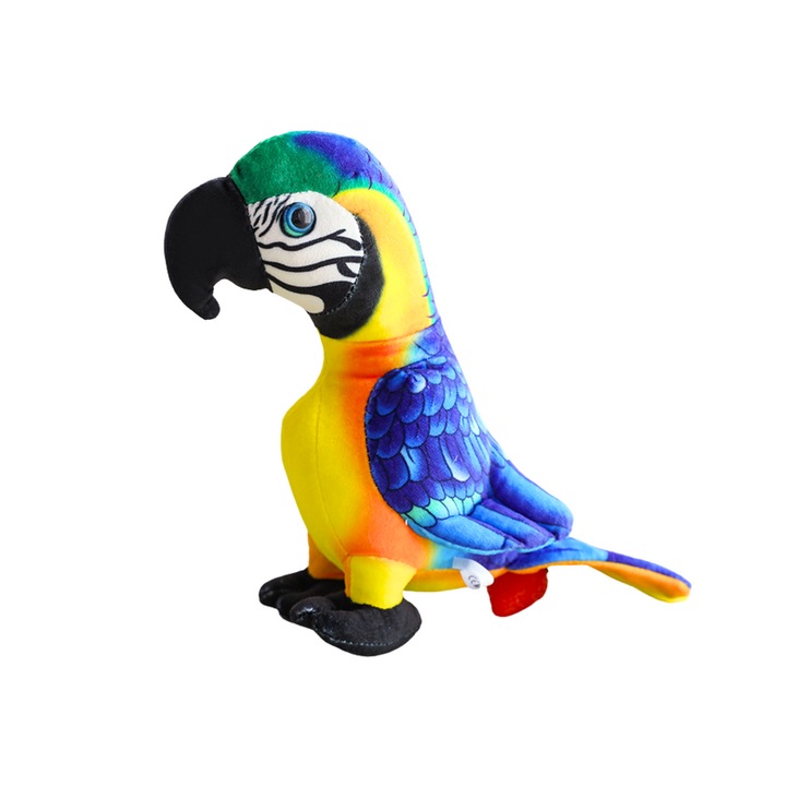 Papagal de plus LEAN TOYS, Multicolor, 20cm