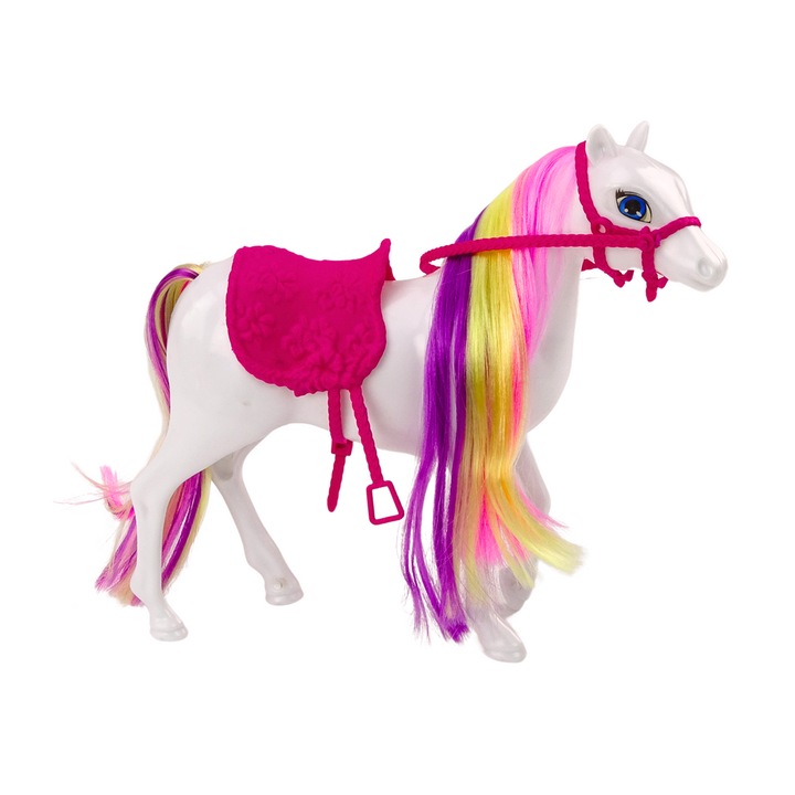 Фигурка на кон, LEAN TOYS, регулируема, бяла, 24x7x23 см, 3+