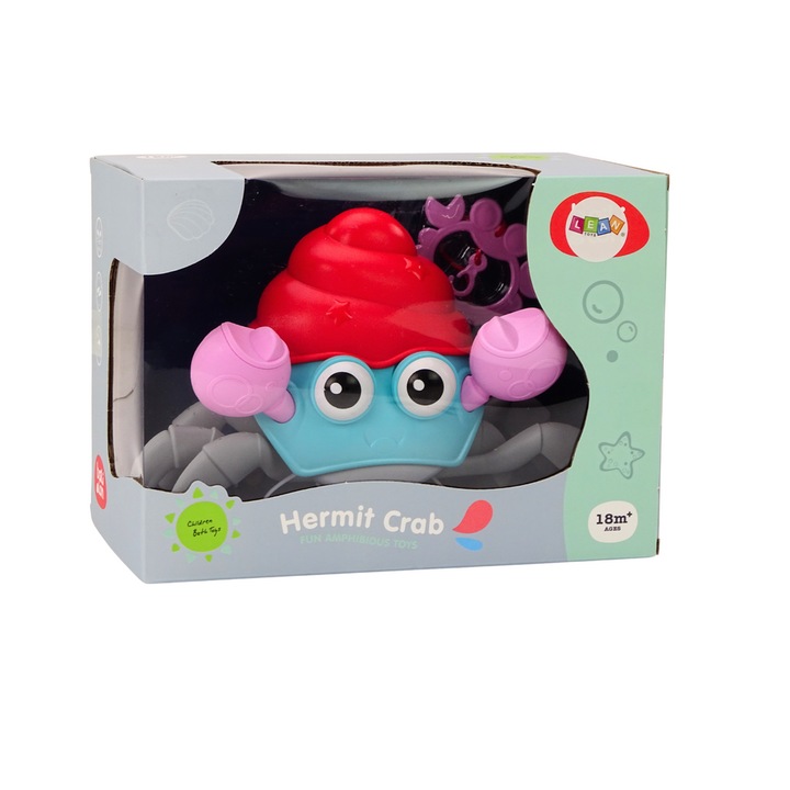 Интерактивен бебешки рак, LEAN TOYS, Многоцветен, 18 месеца+