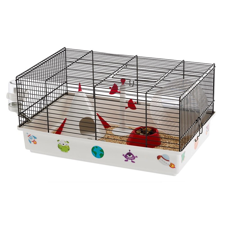 Ketrec hörcsögöknek Ferplast Criceti 9, könnyen tisztítható, fehér, 46,2x29x16cm