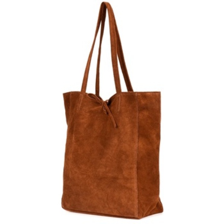 Geanta de dama Vera Pelle, piele naturala, 40x40x12cm