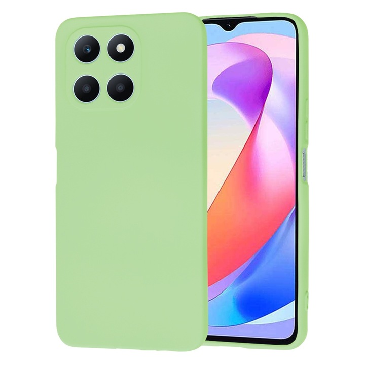 Honor X6a védőtok, Cipsir Protect, SoftFlex, Z54, szilikon, menta Lucky Green