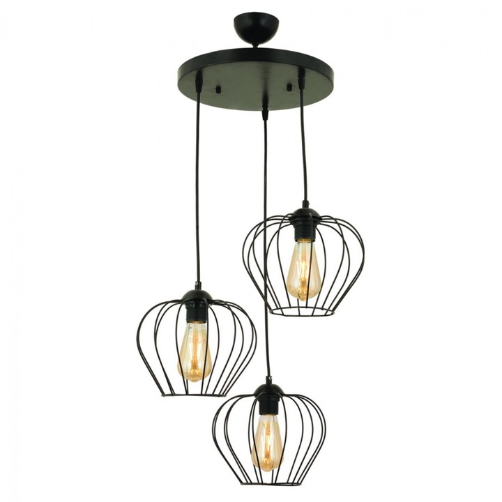 Лампа Puzzle-home HM7564.01, Черен, 40x80Υ см