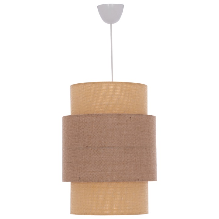 Лампа Puzzle-home HM7627.01, Бежов-кафяв, Полиетилен