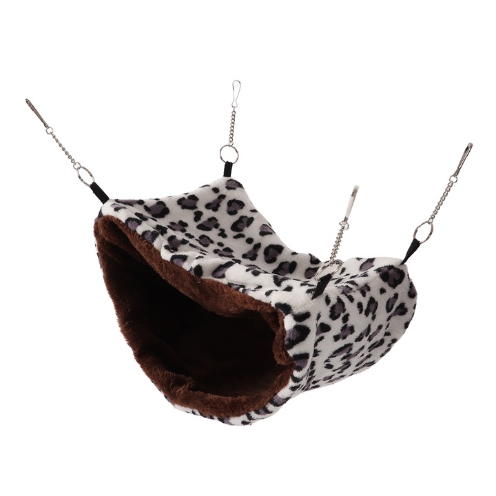 Hamac pentru animale mici, Enforose, dublu canal, material plus, 28x22x20cm