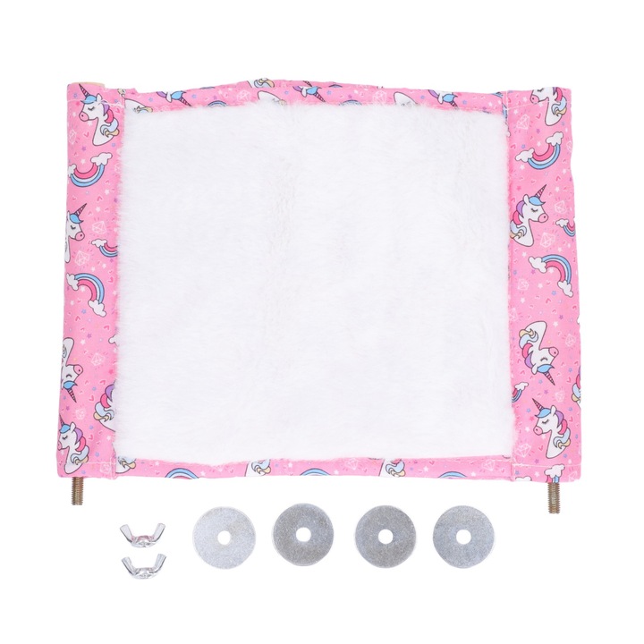 Culcus pentru Hamster Enforose, dublu strat, material moale, multicolor, 1x1m