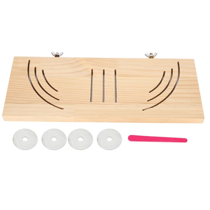 Педал за дребни животни longziming, модел VV52 с шарка на крилата, дишащ, борова дървесина, 32.2x13x1.2 cm