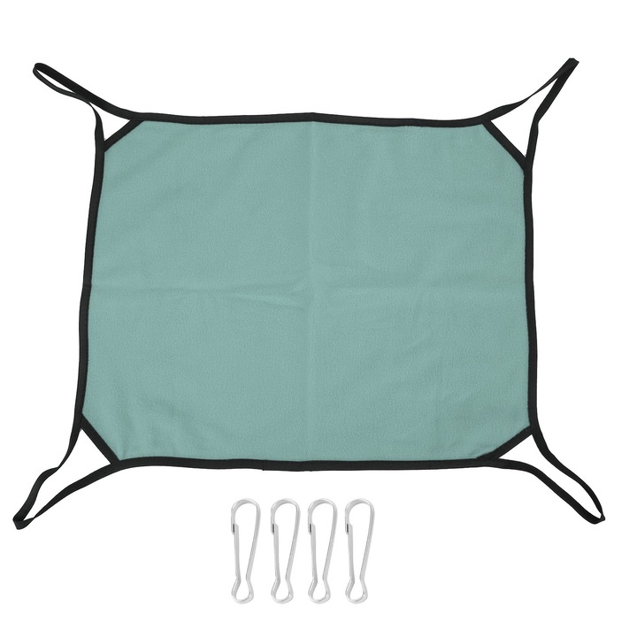 Culcus pentru animale Enforose hamac suspendat dublu fata, poliester, 4 sezoane, culoare pura, dimensiune mica