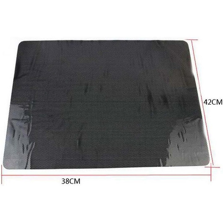 Parasolare auto Sunmostar, PVC, protectie UV si intimitate, negru, Adezive, 42x38cm