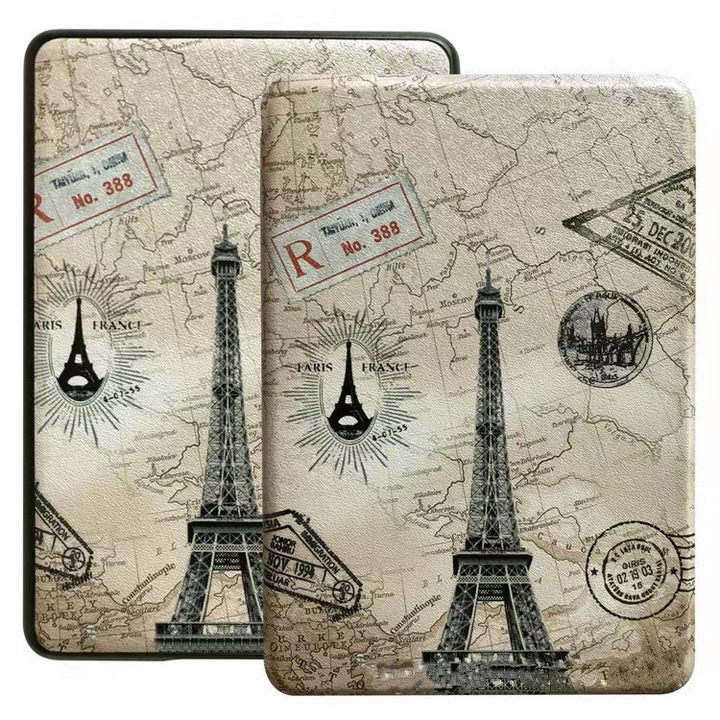 Калъф за Kindle Paperwhite 5 2021 поколение 11, 6.8 инча ултра лек, Eiffel Tower