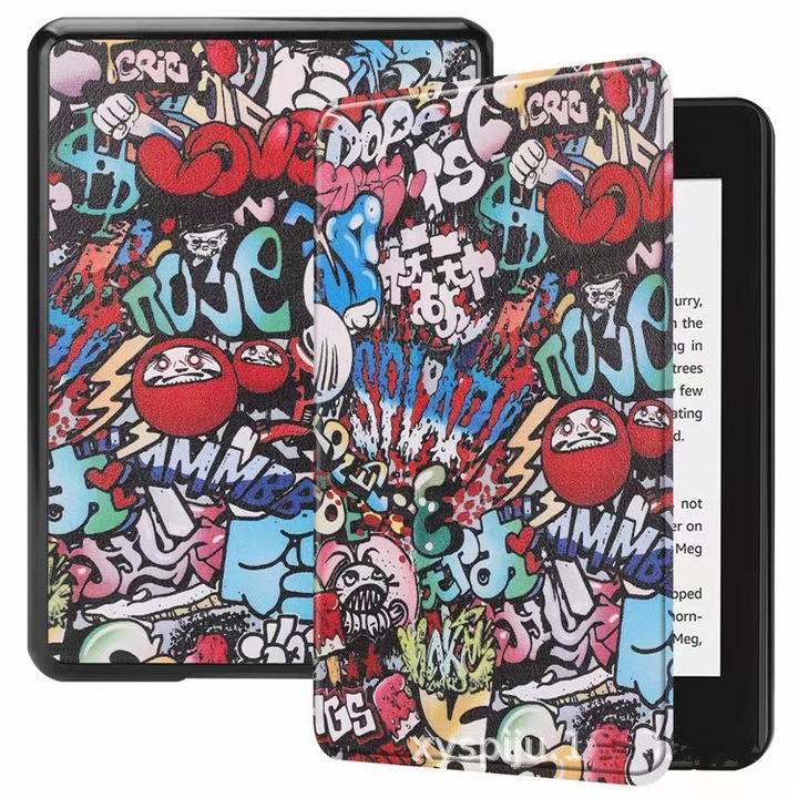 Husa pentru Amazon Kindle Paperwhite a 11-a generatie 2021, TPU, 6.8 inch, Multicolor