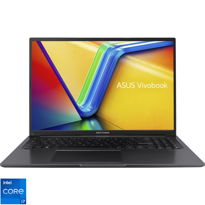 Laptop ASUS 16" Vivobook 16 X1605VA, WUXGA, Intel® Core™ i7-13620H processzor (24M gyorsítótár, akár 4,90 GHz), 16 GB DDR4, 1 TB SSD, Intel UHD, operációs rendszer nélkül, Indie Black