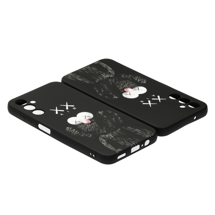 Husa de telefon, LUXO, compatibil cu Samsung Galaxy A14, model DarkSide Kaws, TPU, multicolor