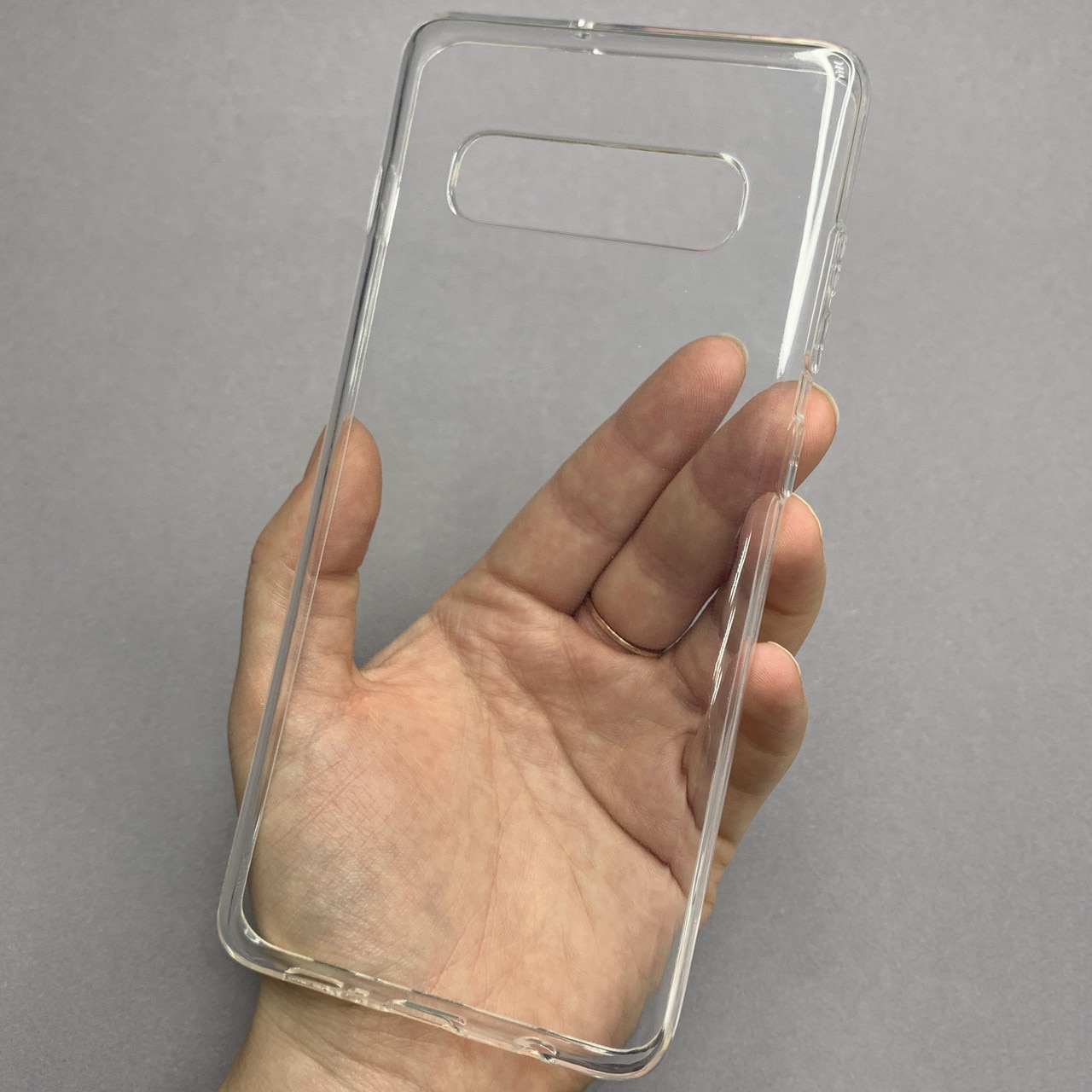 Husa protectie Mat-Tech compatibila cu Samsung Galaxy S10 Plus, Anti-soc, 2MM, Decupaje Precise, Rezistenta la impact, Margini ridicate pentru protectia ecranului, Transparenta