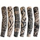 Set 6 maneci tatuaje, MzcrJosv®, Imita un tatuaj real 100%, cu protectie solara pentru brate, marime universala, unisex, Pentru sport in aer liber Ciclism Ciclism Echitatie Pescuit Alergare Conducere Escaladare, Multicolor