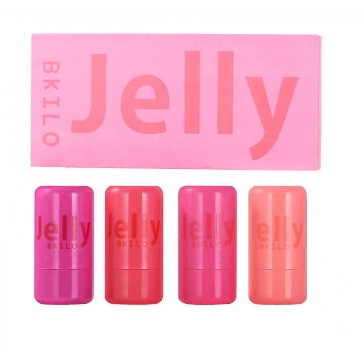 Комплект гел руж и червило, Jelly Blush, многоцветен, 5g, 9x3.5x19cm