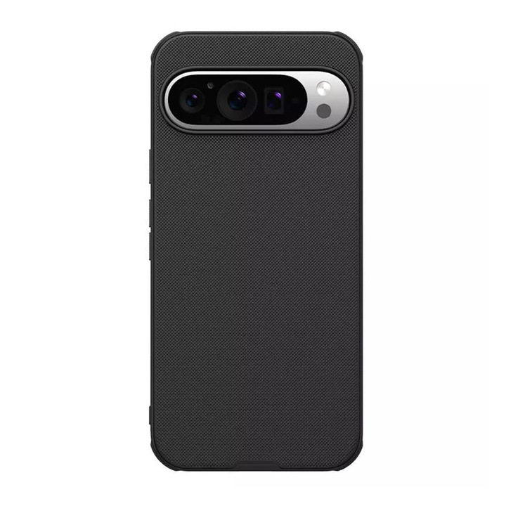 Калъф AntiShock за Google Pixel 9 Pro XL, иновация и защита, ъглови брони, първокласна защита на ядрото, безжично зареждане, защита от прах, практичен и елегантен дизайн, черен