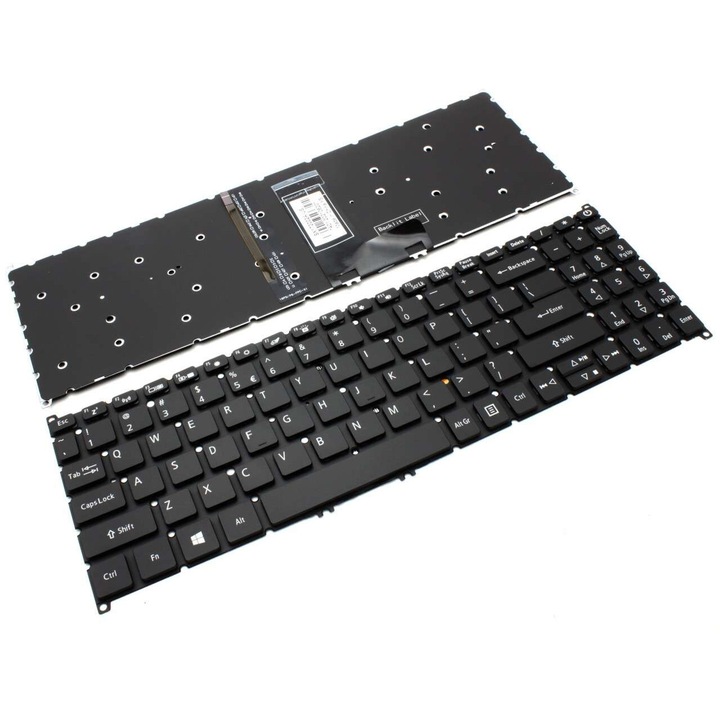 Tastatura pentru Acer Aspire A515-52, A515-52G, A515-53, A515-54, A515-54G, A515-55, A515-55G, A515-56G, A515-56T, N18Q13, N19C1, N19C5, N19H1, SF315-52, Extensa, EX215-31