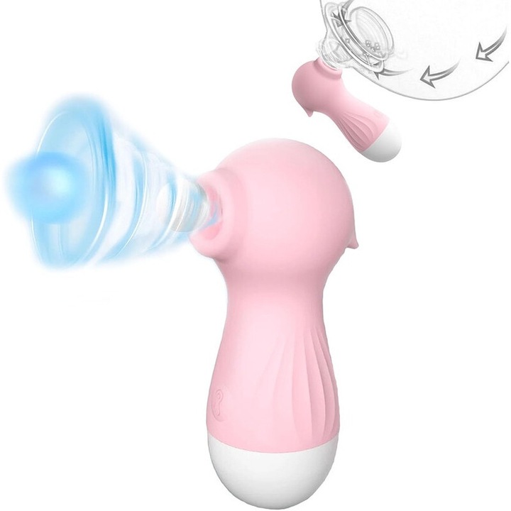 CHAOHOT vibrátor, csikló stimuláció, 10 rezgésmód, rózsaszín, 10cm