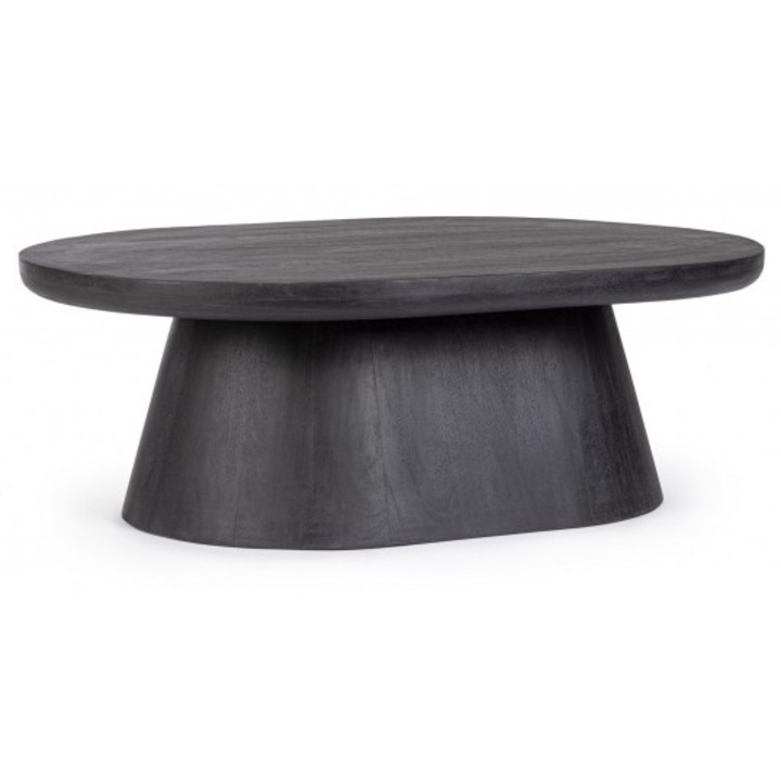 Маса Fuji черно мангово дърво 90x65x30 см