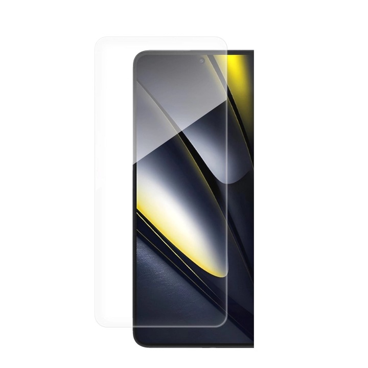 Tokbarát Wozinsky Tempered Glass átlátszó védőfólia, amely kompatibilis a Xiaomi Poco F6 / F6 Pro-val