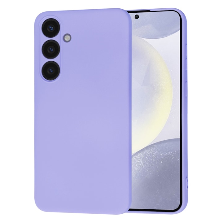 Защитен калъф за Samsung Galaxy S24 Plus, Cipsir Protect, SoftFlex, T55, Canvas, Light Plum Violet