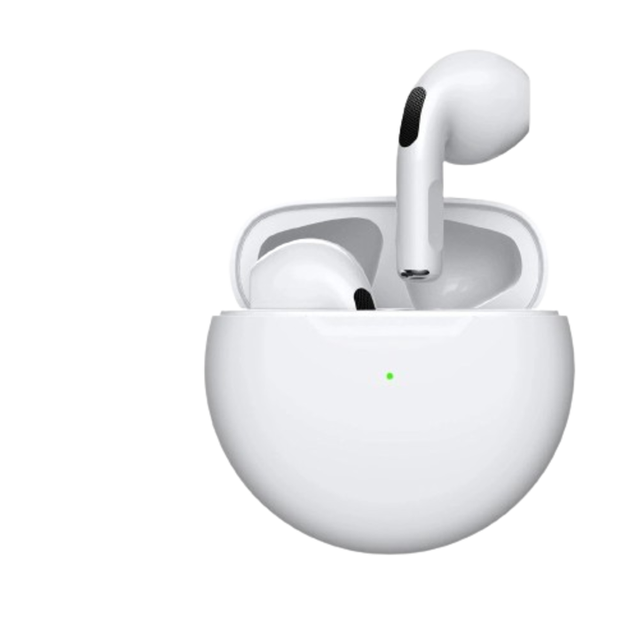 Безжични слушалки, Pro4 TWS Bluetooth 5.0, стерео звук, силен бас, бели, за възрастни