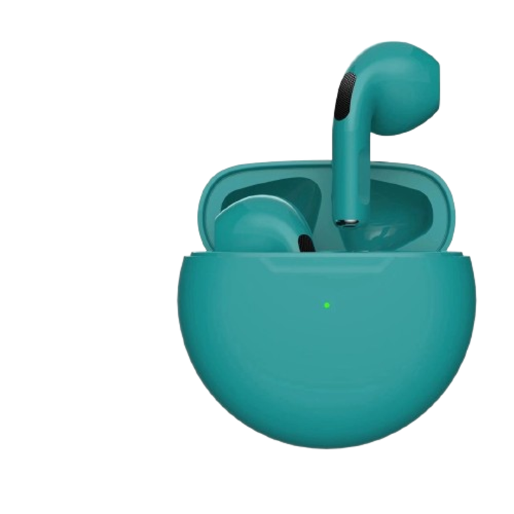 Безжични слушалки, Pro4 TWS Bluetooth 5.0, стерео звук, силен бас, зелени, за възрастни
