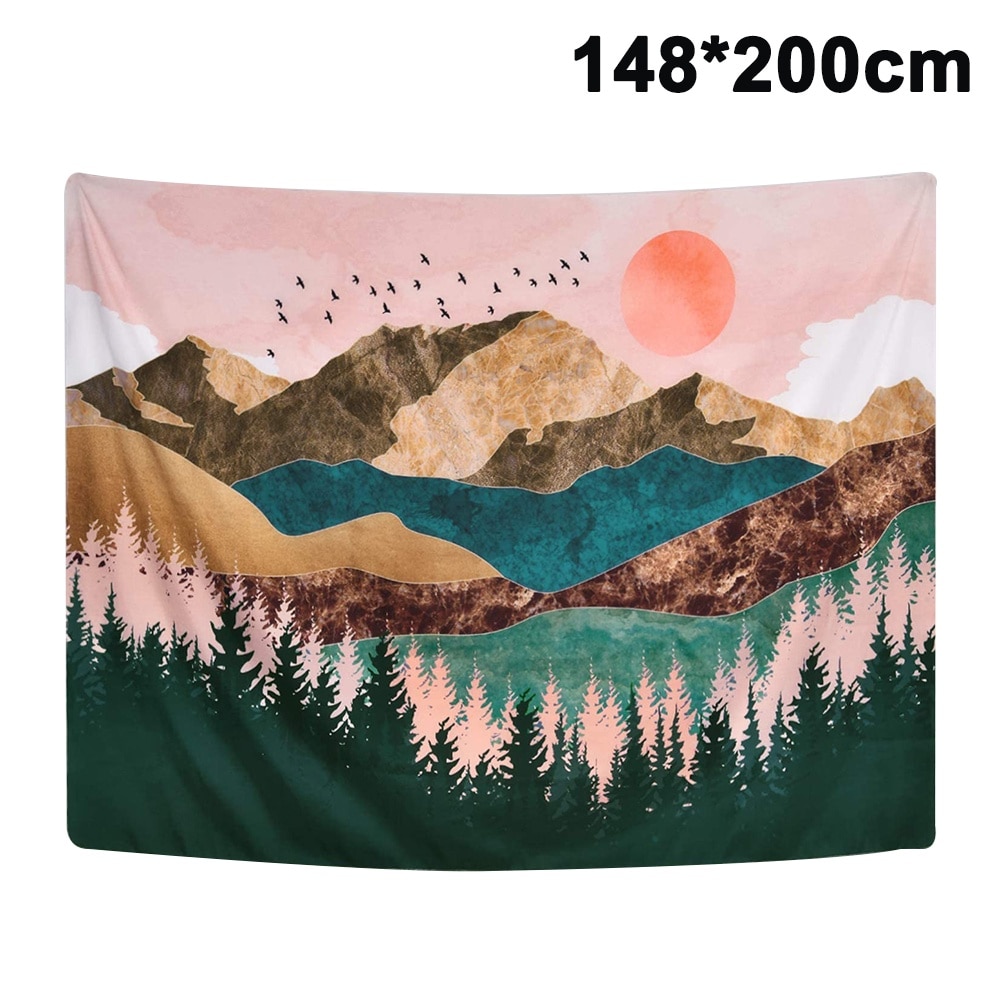 Tapiterie decorativa, longziming, model floral retro, 130x150cm