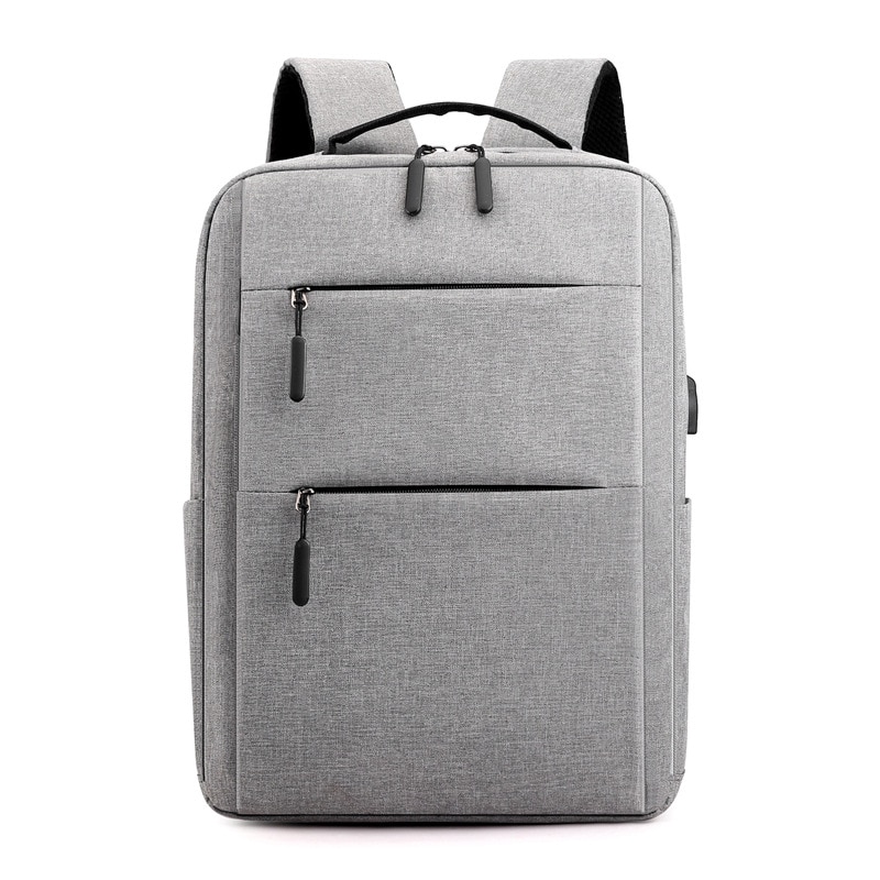 Rucsac laptop impermeabil, Nylon, Pentru laptop 15.6inch, Gri